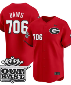 Dawg Jersey #706 Georgia Bulldogs Baseball 2026 Outkast Stitched by My Store