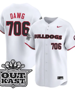 Dawg Jersey #706 Georgia Bulldogs Baseball 2026 Outkast Stitched by My Store