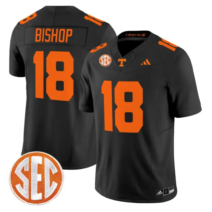 DeSean Bishop Jersey #18 Tennessee Vols 2026 Vapor Limited Stitched by My Store NCAA Football Jerseys