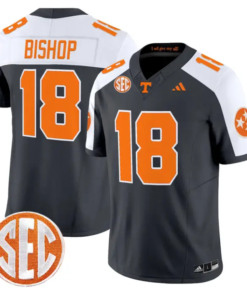 DeSean Bishop Jersey #18 Tennessee Vols 2026 Vapor Limited Stitched by My Store NCAA Football Jerseys