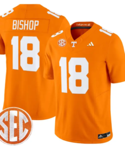DeSean Bishop Jersey #18 Tennessee Vols 2026 Vapor Limited Stitched by My Store NCAA Football Jerseys