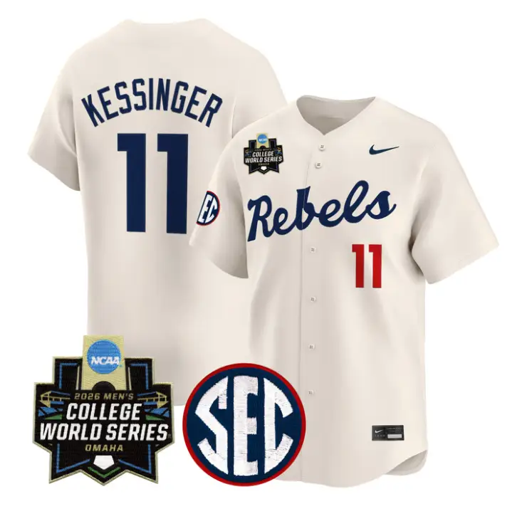 Don Kessinger Jersey #11 Ole Miss 2026 World Series Vapor Stitched by My Store