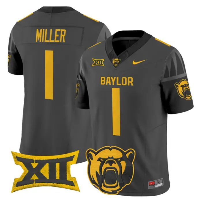 Dre'lon Miller Jersey #1 Baylor Bears 2026 Vapor Limited Stitched 1 Dre'lon Miller Jersey #1 Baylor Bears 2026 Vapor Limited Stitched by My Store NCAA Football Jerseys