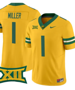 Dre'lon Miller Jersey #1 Baylor Bears 2026 Vapor Limited Stitched 9 Dre'lon Miller Jersey #1 Baylor Bears 2026 Vapor Limited Stitched by My Store NCAA Football Jerseys