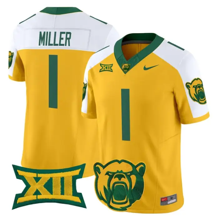 Dre'lon Miller Jersey #1 Baylor Bears 2026 Vapor Limited Stitched 2 Dre'lon Miller Jersey #1 Baylor Bears 2026 Vapor Limited Stitched by My Store NCAA Football Jerseys