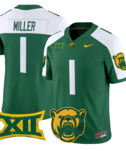 Dre'lon Miller Jersey #1 Baylor Bears 2026 Vapor Limited Stitched 10 Dre'lon Miller Jersey #1 Baylor Bears 2026 Vapor Limited Stitched by My Store NCAA Football Jerseys