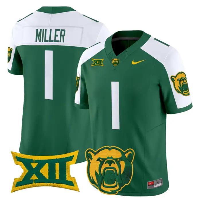 Dre'lon Miller Jersey #1 Baylor Bears 2026 Vapor Limited Stitched 4 Dre'lon Miller Jersey #1 Baylor Bears 2026 Vapor Limited Stitched by My Store NCAA Football Jerseys