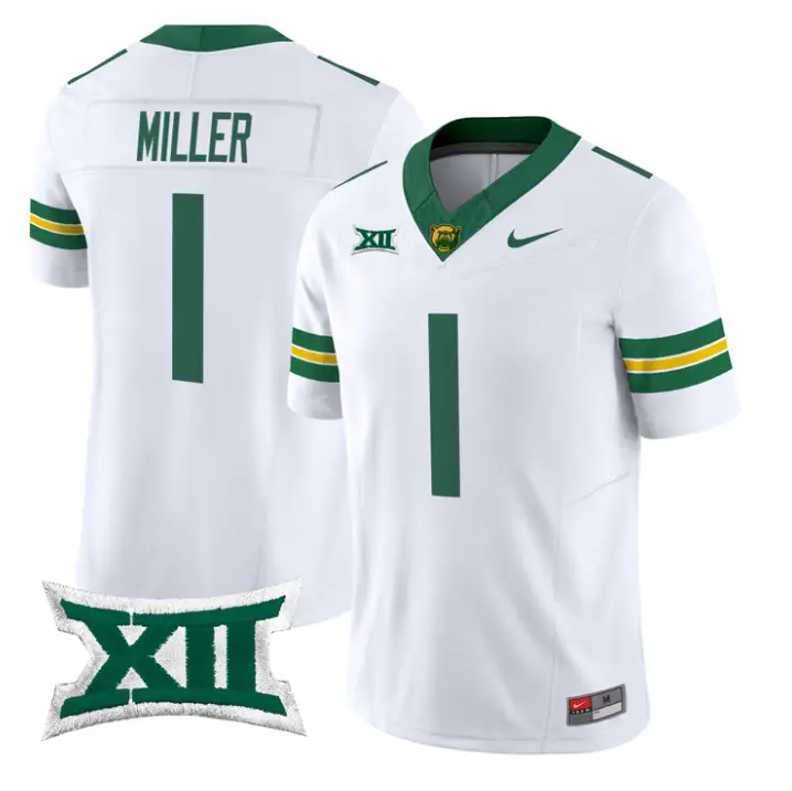 Dre'lon Miller Jersey #1 Baylor Bears 2026 Vapor Limited Stitched 6 Dre'lon Miller Jersey #1 Baylor Bears 2026 Vapor Limited Stitched by My Store NCAA Football Jerseys