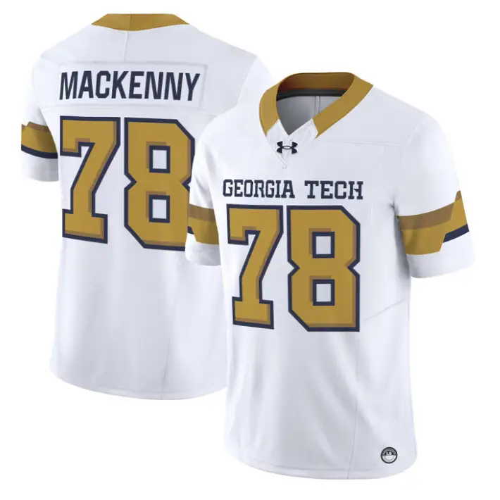 Ethan MacKenny Jersey #78 Georgia Tech Yellow Jackets 2026 Limited Stitched by My Store NCAA Football Jerseys