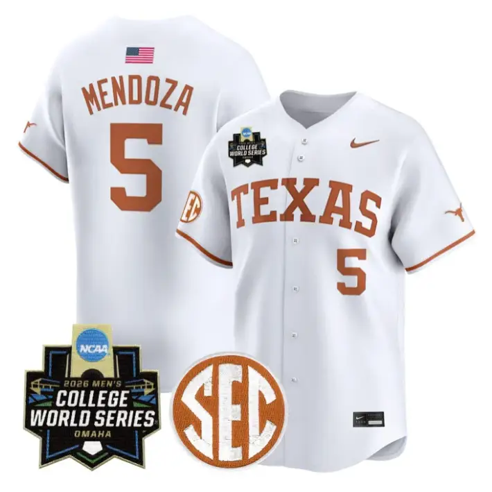 Ethan Mendoza Jersey #5 Texas Longhorns 2026 World Series Vapor Stitched 4 Ethan Mendoza Jersey #5 Texas Longhorns 2026 World Series Vapor Stitched by My Store