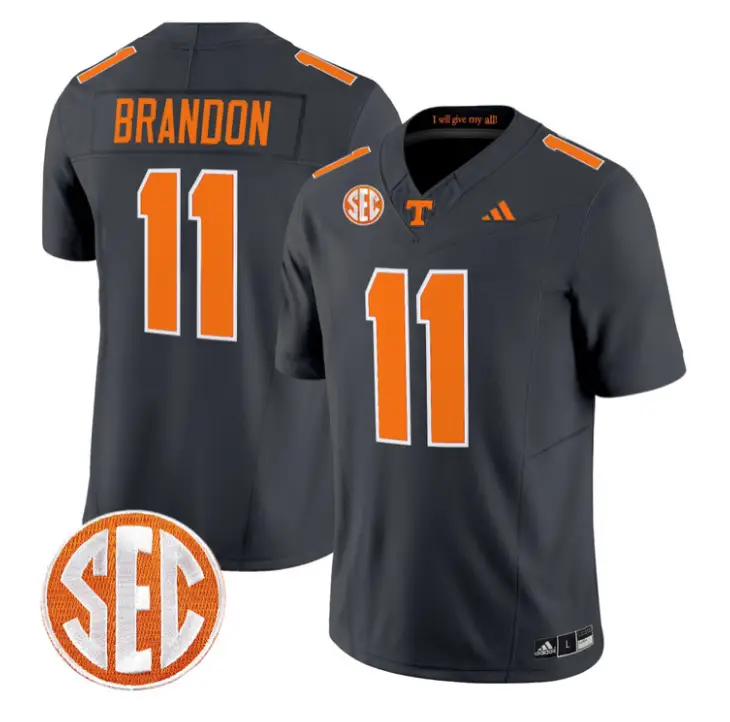 Faizon Brandon Jersey #11 Tennessee Vols 2026 Vapor Limited Stitched by My Store NCAA Football Jerseys