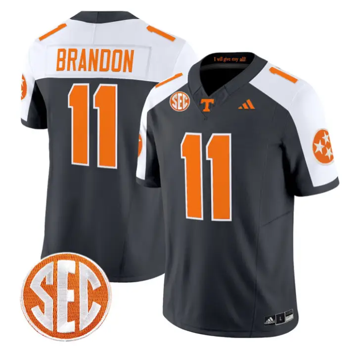 Faizon Brandon Jersey #11 Tennessee Vols 2026 Vapor Limited Stitched by My Store NCAA Football Jerseys