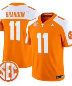 Faizon Brandon Jersey #11 Tennessee Vols 2026 Vapor Limited Stitched by My Store NCAA Football Jerseys
