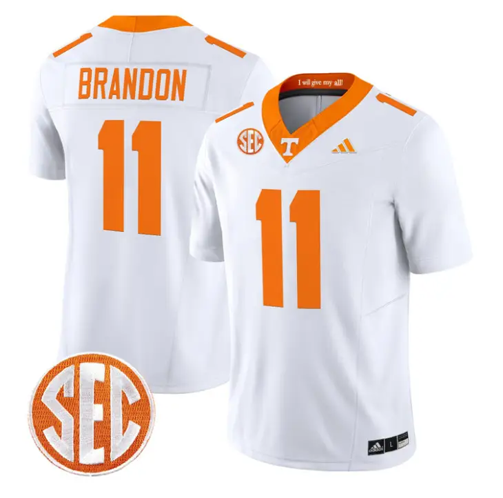 Faizon Brandon Jersey #11 Tennessee Vols 2026 Vapor Limited Stitched by My Store NCAA Football Jerseys