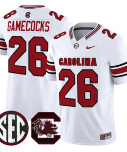 Gamecocks Jersey #26 South Carolina Gamecocks 2026 Stitched 10 Gamecocks Jersey #26 South Carolina Gamecocks 2026 Stitched by My Store NCAA Football Jerseys