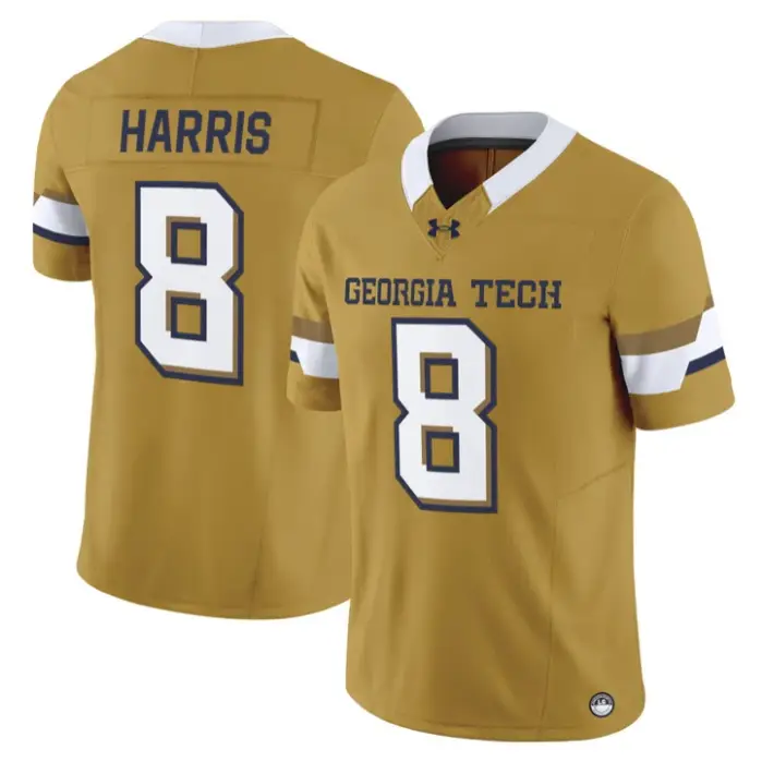 Gavin Harris Jersey #8 Georgia Tech Yellow Jackets 2026 Limited Stitched 1 Gavin Harris Jersey #8 Georgia Tech Yellow Jackets 2026 Limited Stitched by My Store NCAA Football Jerseys
