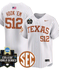 Hook 'Em Jersey #52 Texas Longhorns 2026 World Series Vapor Stitched by My Store