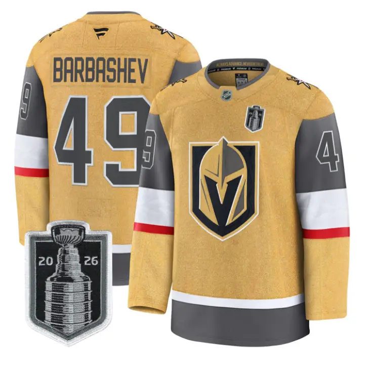 Ivan Barbashev Jersey #49 Vegas Golden Knights 2026 Stanley Cup Stitched by Hockey David