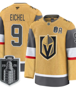 Jack Eichel Jersey #9 Vegas Golden Knights 2026 Stanley Cup Stitched by Hockey David