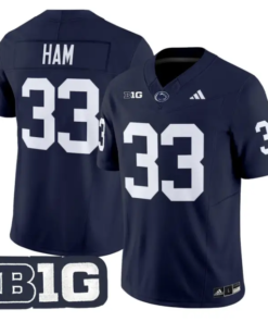 Jack Ham Jersey #33 Penn State Nittany 2026 Limited Stitched by My Store NCAA Football Jerseys