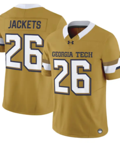 Jackets Jersey #26 Georgia Tech Yellow Jackets 2026 Vapor Limited Stitched by My Store NCAA Football Jerseys