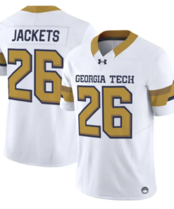 Jackets Jersey #26 Georgia Tech Yellow Jackets 2026 Vapor Limited Stitched by My Store NCAA Football Jerseys