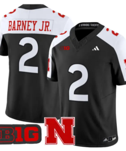 Jacory Barney Jr Jersey #2 Nebraska Cornhuskers 2026 Vapor Stitched by My Store NCAA Football Jerseys