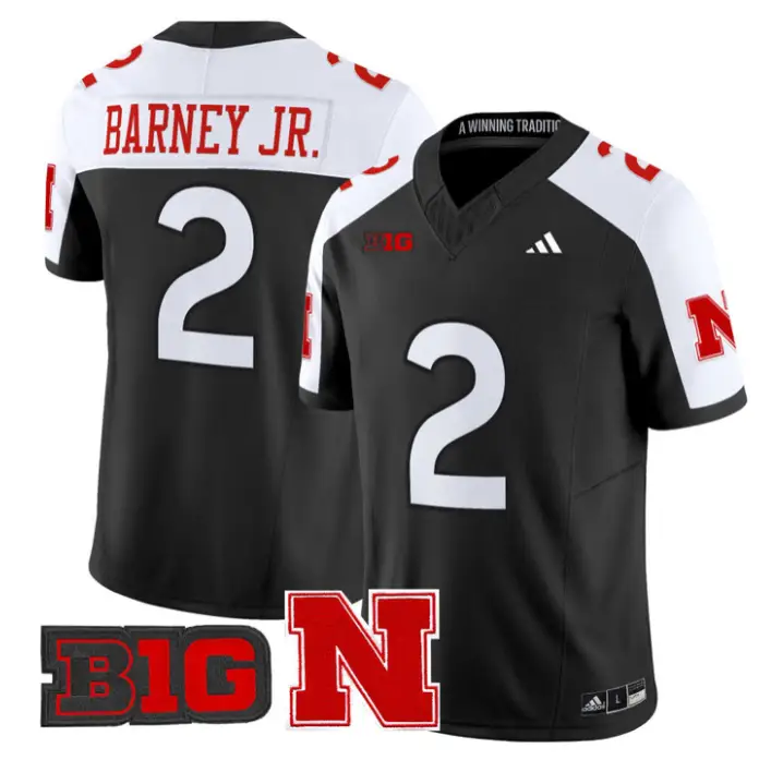 Jacory Barney Jr Jersey #2 Nebraska Cornhuskers 2026 Vapor Stitched 1 Jacory Barney Jr Jersey #2 Nebraska Cornhuskers 2026 Vapor Stitched by My Store NCAA Football Jerseys