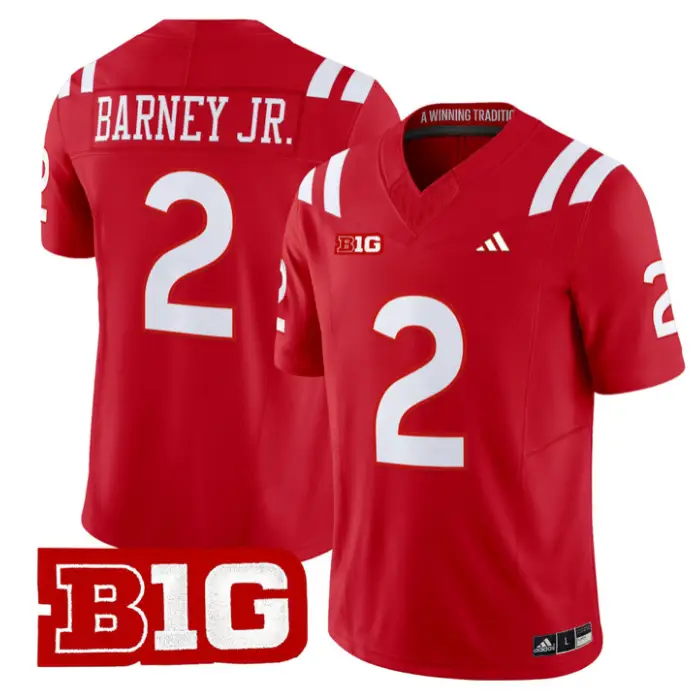 Jacory Barney Jr Jersey #2 Nebraska Cornhuskers 2026 Vapor Stitched 4 Jacory Barney Jr Jersey #2 Nebraska Cornhuskers 2026 Vapor Stitched by My Store NCAA Football Jerseys