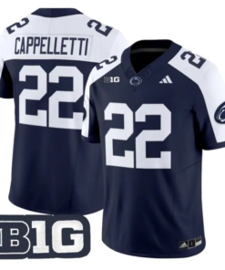 John Cappelletti Jersey #22 Penn State Nittany 2026 Limited Stitched by My Store NCAA Football Jerseys
