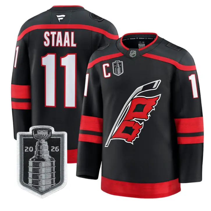 Jordan Staal Jersey #11 Carolina Hurricanes 2026 Stanley Cup Patch Stitched by Hockey David