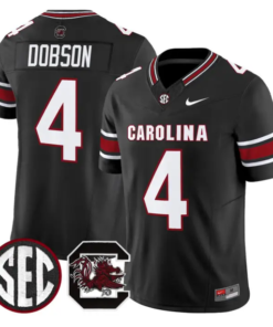 Joshua Dobson Jersey #4 South Carolina Gamecocks 2026 Limited Stitched by My Store NCAA Football Jerseys