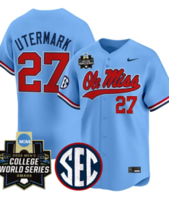 Judd Utermark Jersey #27 Ole Miss 2026 World Series Vapor Stitched by My Store