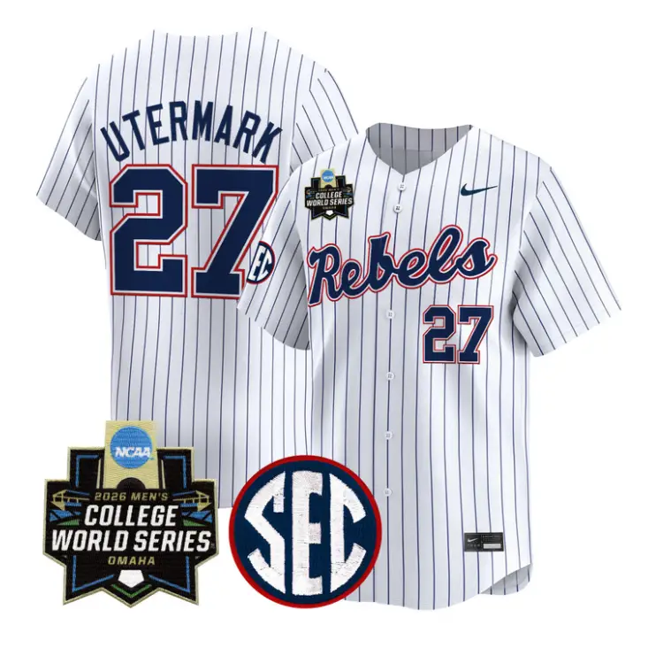 Judd Utermark Jersey #27 Ole Miss 2026 World Series Vapor Stitched 5 Judd Utermark Jersey #27 Ole Miss 2026 World Series Vapor Stitched by My Store
