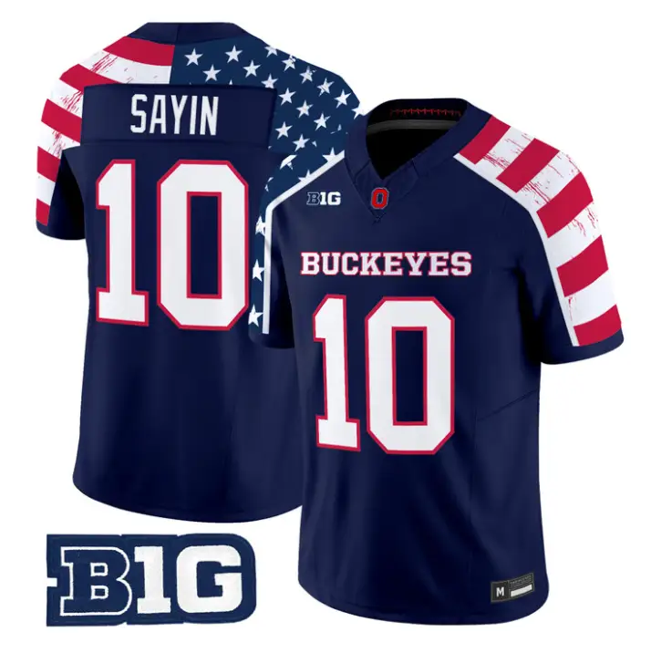 Julian Sayin Jersey #10 Ohio State America 250 Edition Vapor Limited Stitched 1 Julian Sayin Jersey #10 Ohio State America 250 Edition Vapor Limited Stitched by My Store NCAA Football Jerseys