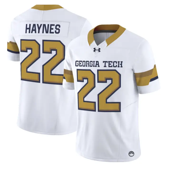 Justice Haynes Jersey #22 Georgia Tech Yellow Jackets 2026 Limited Stitched 2 Justice Haynes Jersey #22 Georgia Tech Yellow Jackets 2026 Limited Stitched by My Store NCAA Football Jerseys