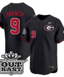 Kolby Branch Jersey #9 Georgia Bulldogs Baseball 2026 Outkast Stitched by My Store