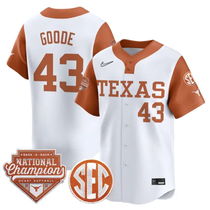 Leighann Goode Jersey #43 Texas 2026 Back-To-Back World SeriesChampions by My Store