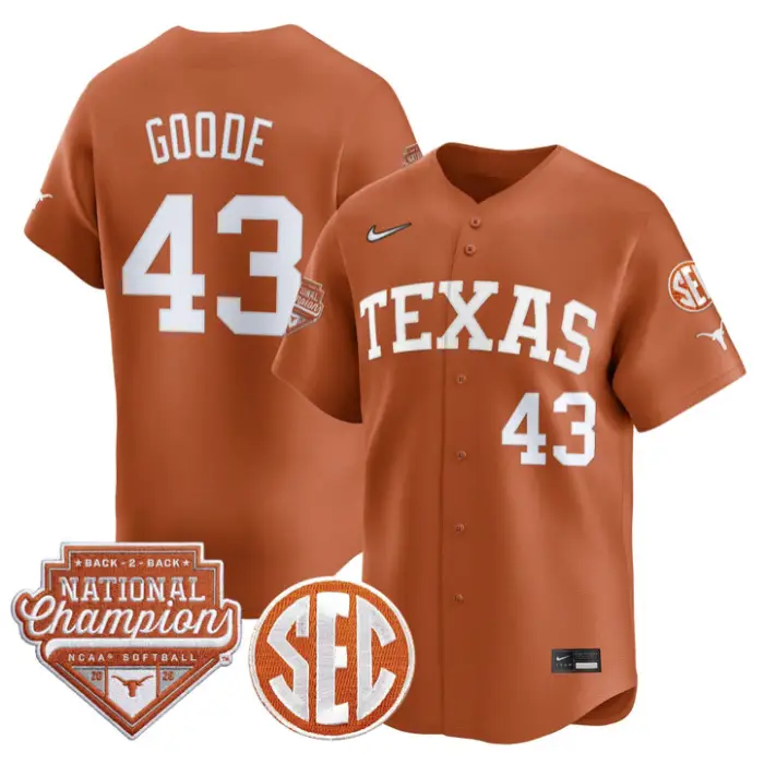 Leighann Goode Jersey #43 Texas 2026 Back-To-Back World SeriesChampions by My Store