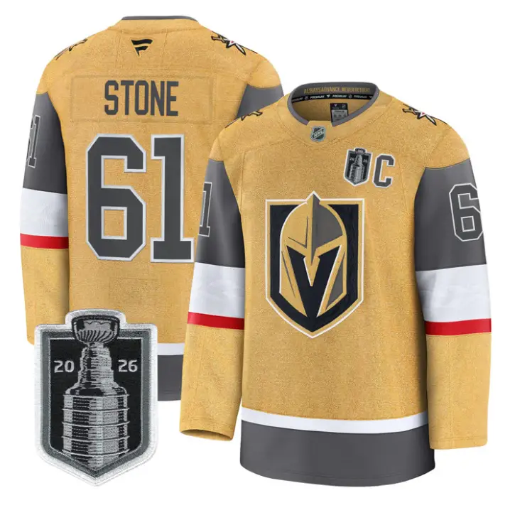 Mark Stone Jersey #61 Vegas Golden Knights 2026 Stanley Cup Stitched by Hockey David