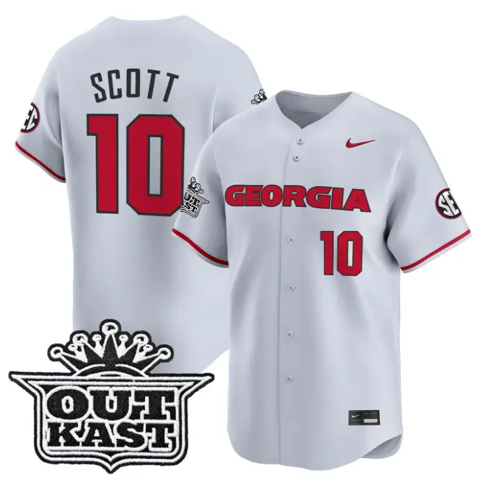 Matt Scott Jersey #10 Georgia Bulldogs Baseball 2026 Outkast Stitched 2 Matt Scott Jersey #10 Georgia Bulldogs Baseball 2026 Outkast Stitched by My Store