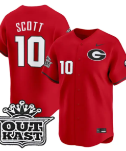 Matt Scott Jersey #10 Georgia Bulldogs Baseball 2026 Outkast Stitched 7 Matt Scott Jersey #10 Georgia Bulldogs Baseball 2026 Outkast Stitched by My Store