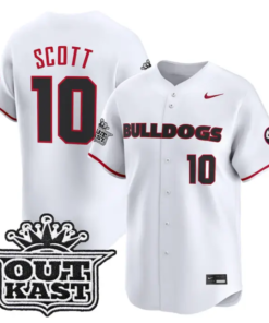Matt Scott Jersey #10 Georgia Bulldogs Baseball 2026 Outkast Stitched 8 Matt Scott Jersey #10 Georgia Bulldogs Baseball 2026 Outkast Stitched by My Store