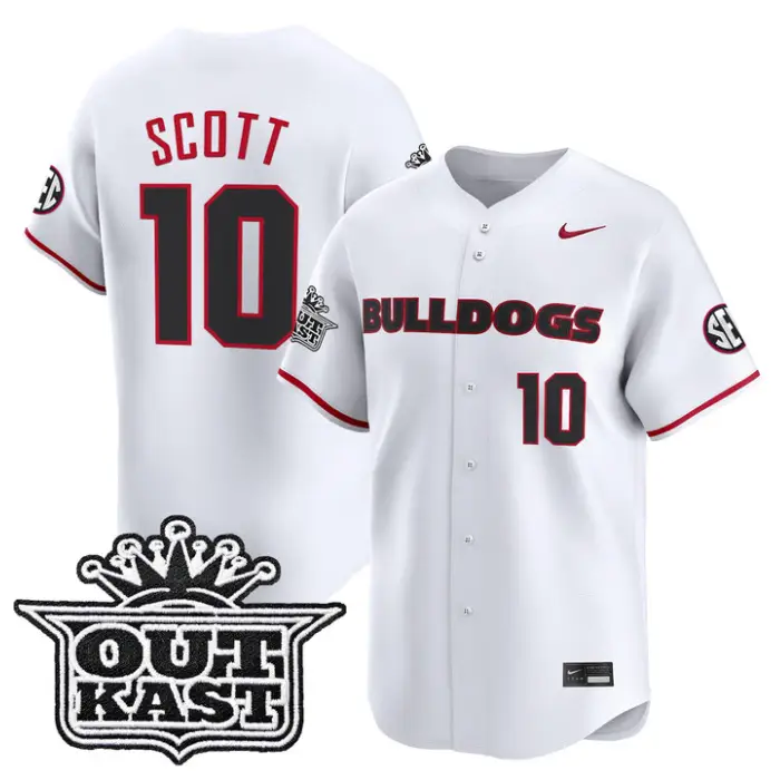 Matt Scott Jersey #10 Georgia Bulldogs Baseball 2026 Outkast Stitched 4 Matt Scott Jersey #10 Georgia Bulldogs Baseball 2026 Outkast Stitched by My Store