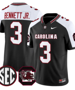Mazeo Bennett Jr Jersey #3 South Carolina Gamecocks 2026 Limited Stitched by My Store NCAA Football Jerseys