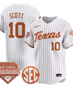 Mia Scott Jersey #10 Texas 2026 Back-To-Back World SeriesChampions by My Store