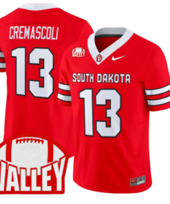 Nevan Cremascoli Jersey #13 South Dakota 2026 Vapor Limited Stitched by My Store NCAA Football Jerseys