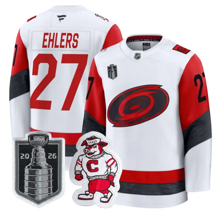 Nikolaj Ehlers Jersey #27 Carolina Hurricanes 2026 Stanley Cup Stitched 3 Nikolaj Ehlers Jersey #27 Carolina Hurricanes 2026 Stanley Cup Stitched by Hockey David