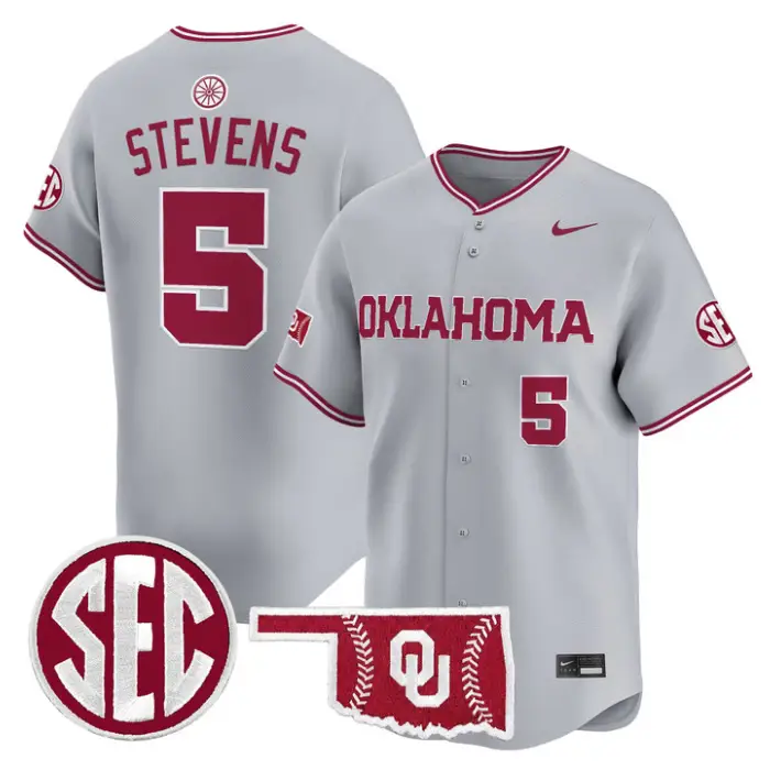 Nolan Stevens Jersey #5 Oklahoma Sooners Baseball 2026 Vapor Stitched by My Store