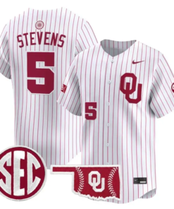 Nolan Stevens Jersey #5 Oklahoma Sooners Baseball 2026 Vapor Stitched by My Store